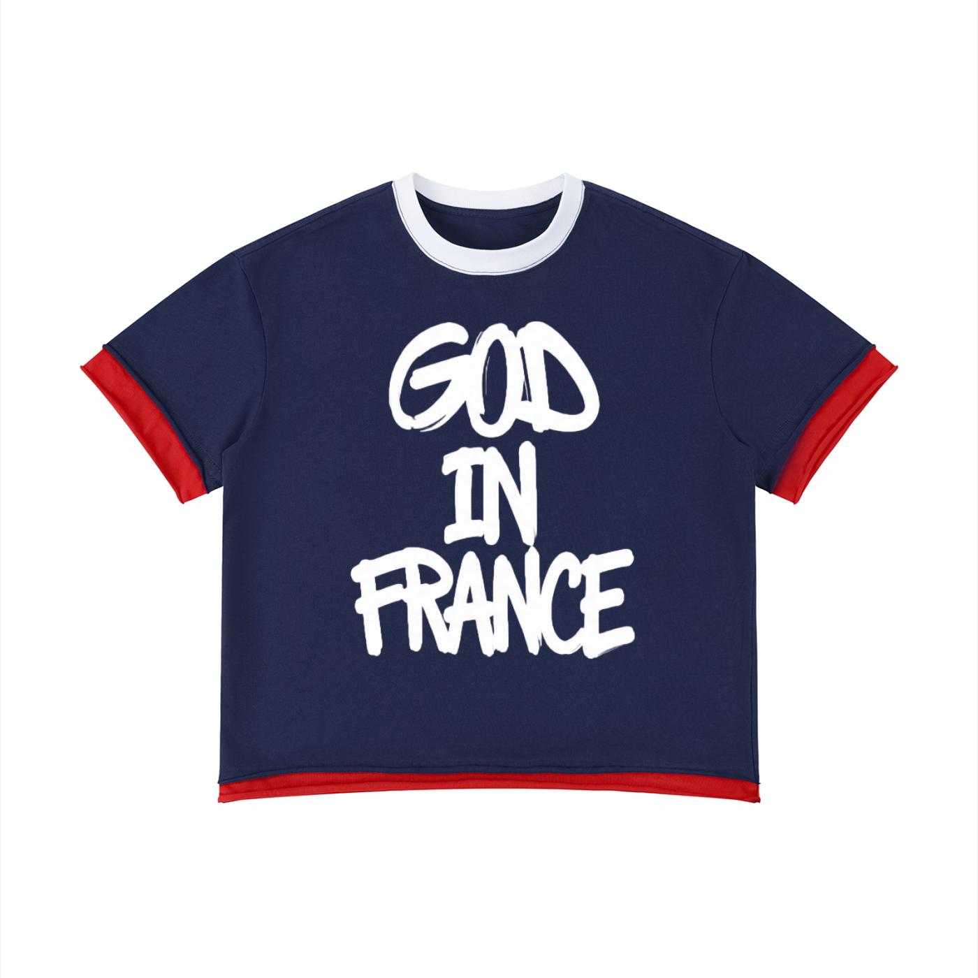 Unisex Boxy "GOD IN FRANCE" Tee