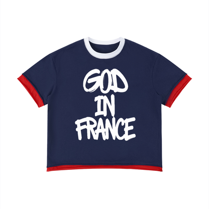 Unisex Boxy "GOD IN FRANCE" Tee