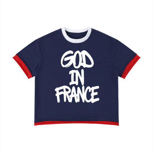 Unisex Boxy "GOD IN FRANCE" Tee