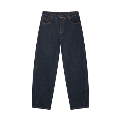 Men's Vintage Wash Barrel Leg AGAPE Jeans
