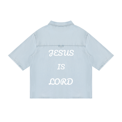 Unisex Drop Shoulder "JESUS IS LORD" Shirt