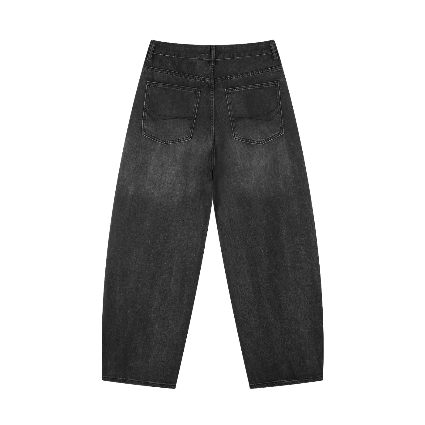 Men's Sunfade Wash Barrel Leg AGAPE Jeans
