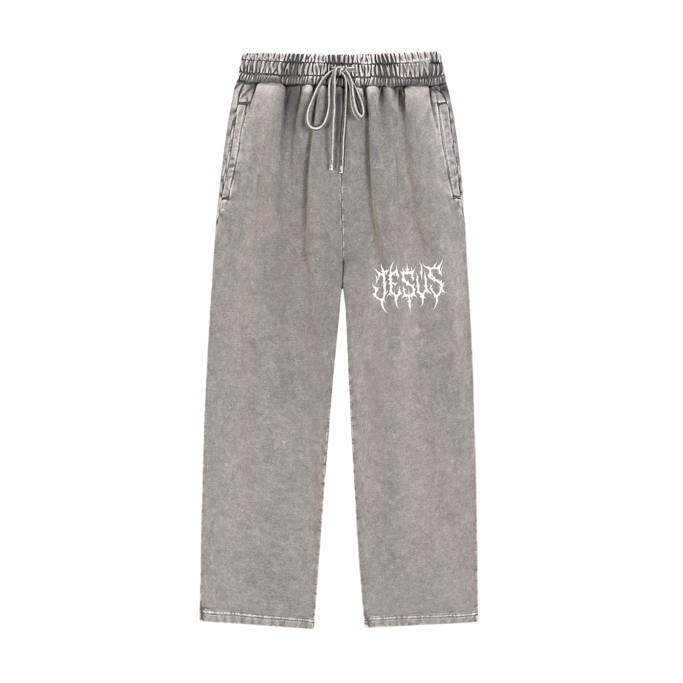 JESUS acid washed sweats
