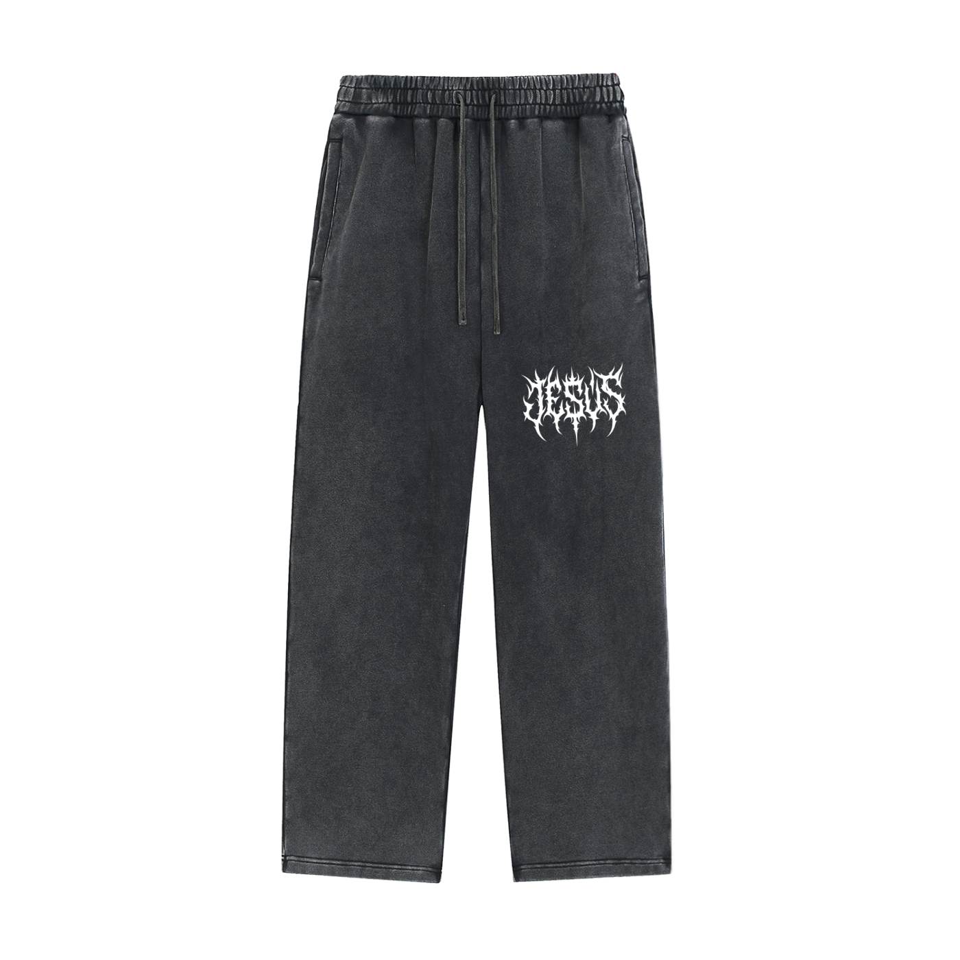 JESUS acid washed sweats