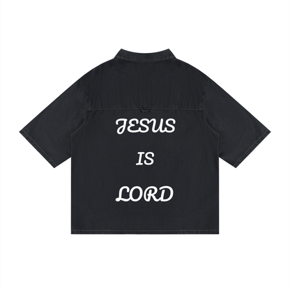 Unisex Drop Shoulder "JESUS IS LORD" Shirt