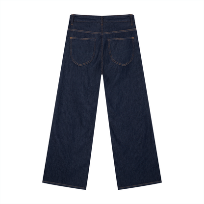 Men's Loose Fit Wide Leg AGAPE Jeans