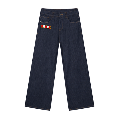 Men's Loose Fit Wide Leg AGAPE Jeans