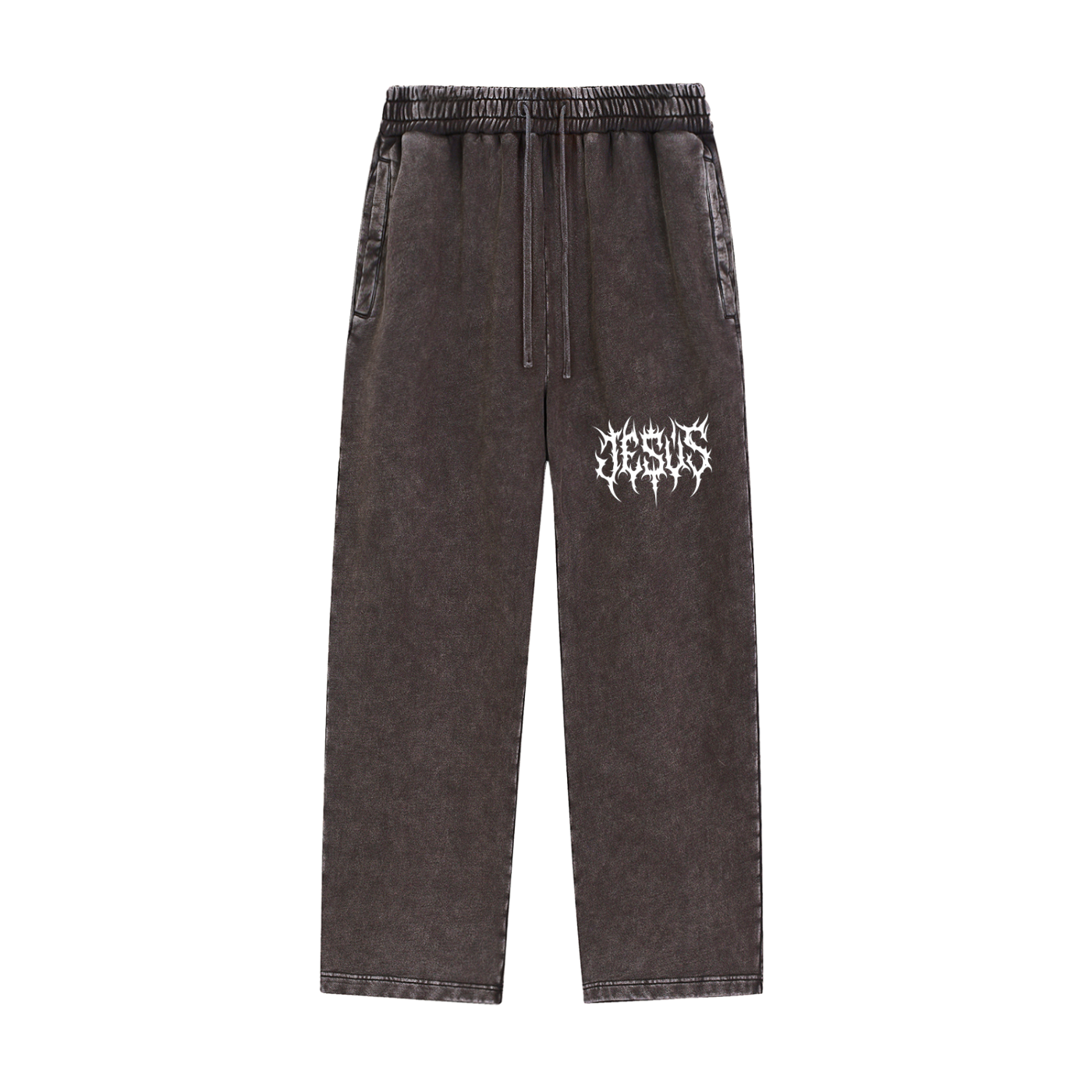 JESUS acid washed sweats