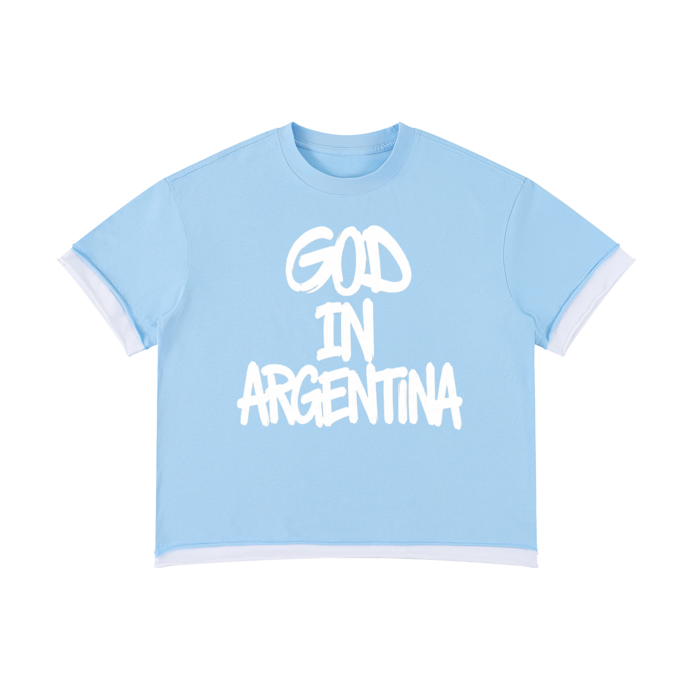 Unisex Boxy "GOD IN ARGENTINA" Tee
